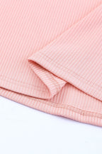 Blush Dotty Mesh Sleeve Top