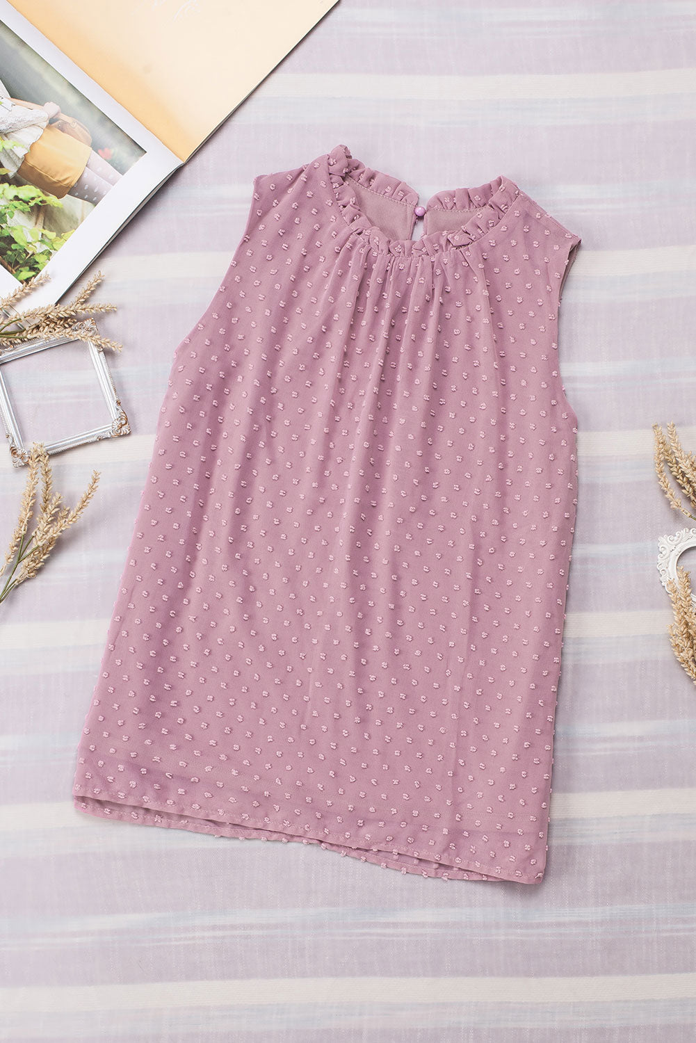 Blush Whisper Swiss Dot Tank