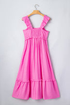 Flirt in Pink Maxi Dress