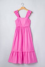 Flirt in Pink Maxi Dress
