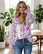 Stormy Bloom Blouse