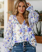 Stormy Bloom Blouse