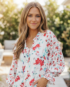 Stormy Bloom Blouse