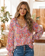 Stormy Bloom Blouse