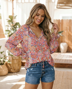 Stormy Bloom Blouse