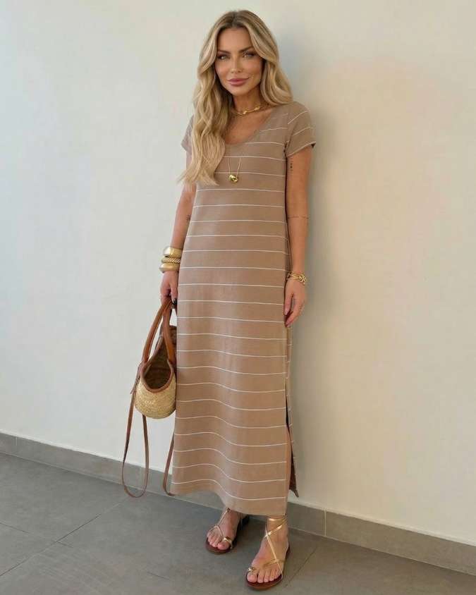 Midnight Coast Stripe Maxi